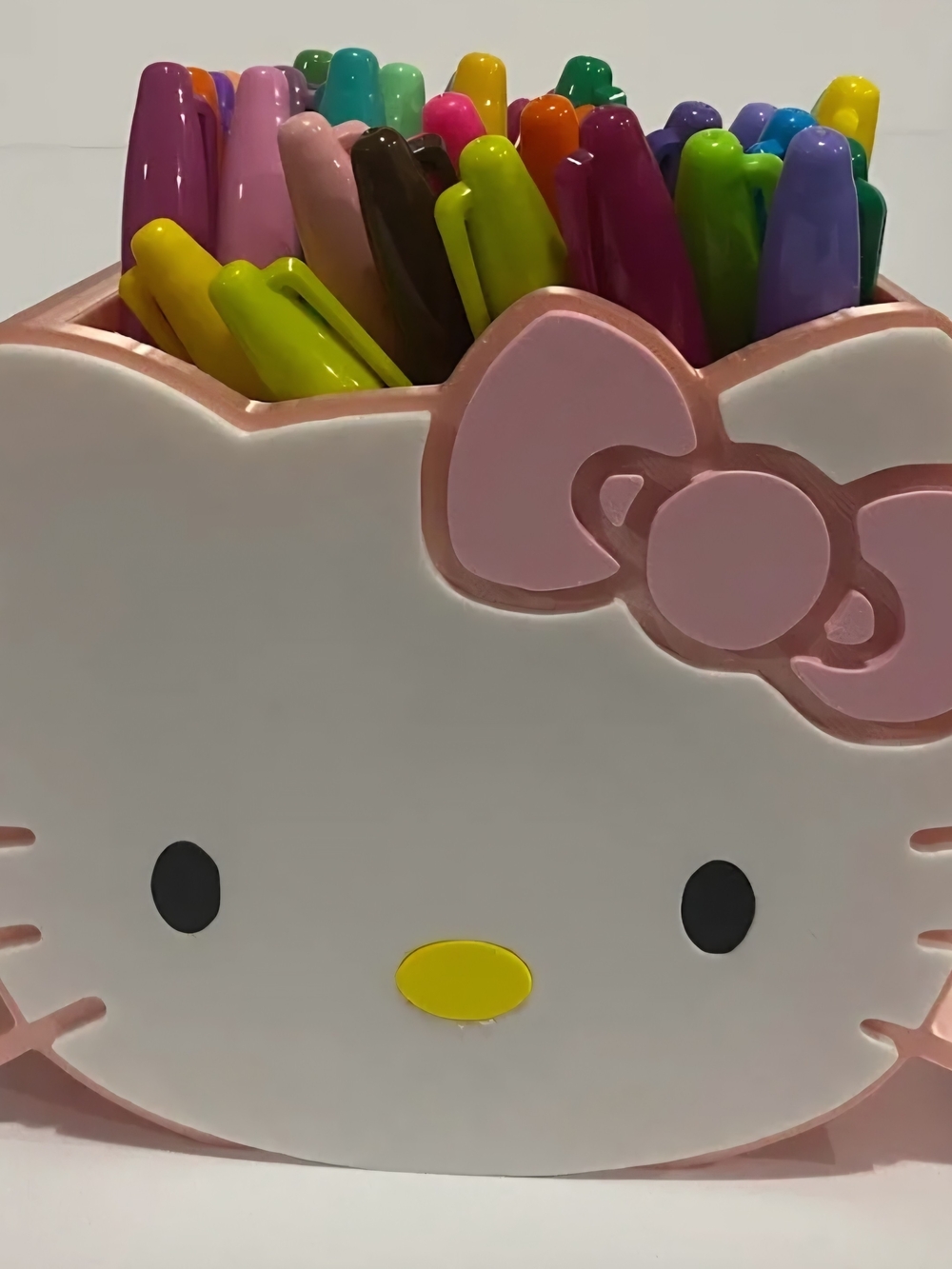 Hello Kitty Pink Bow Pen & Marker Holder - Kids Desk Organizer
